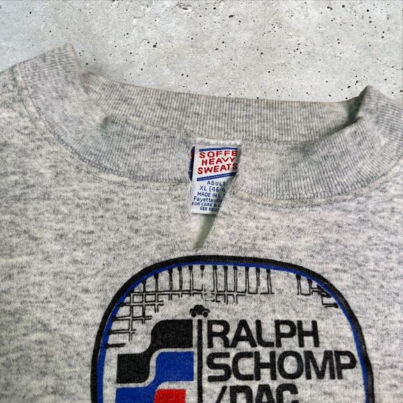 1990 Soffe Heavy Sweats XL Ralph Schomp DAC Racquetball Crewneck Sweatshirt USA - Picture 8 of 11